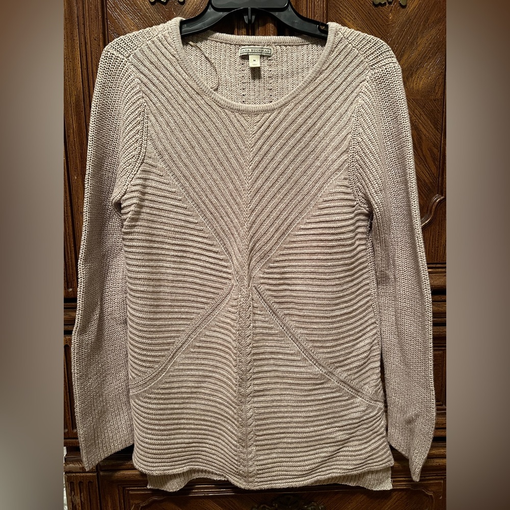 WOMENS DANA BUCHMAN SWEATER WITH DESIGN SIZE MEDIUM (LIKE NEW)